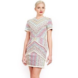 Patterned fringe dress.